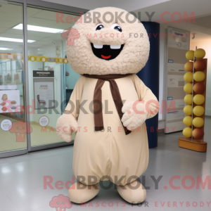Maskottchenkostüm Beige...