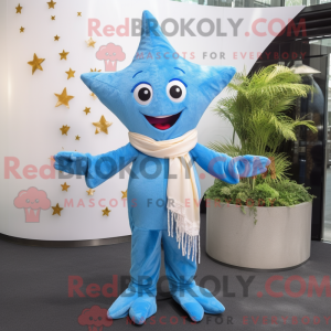 Sky Blue Starfish maskot...
