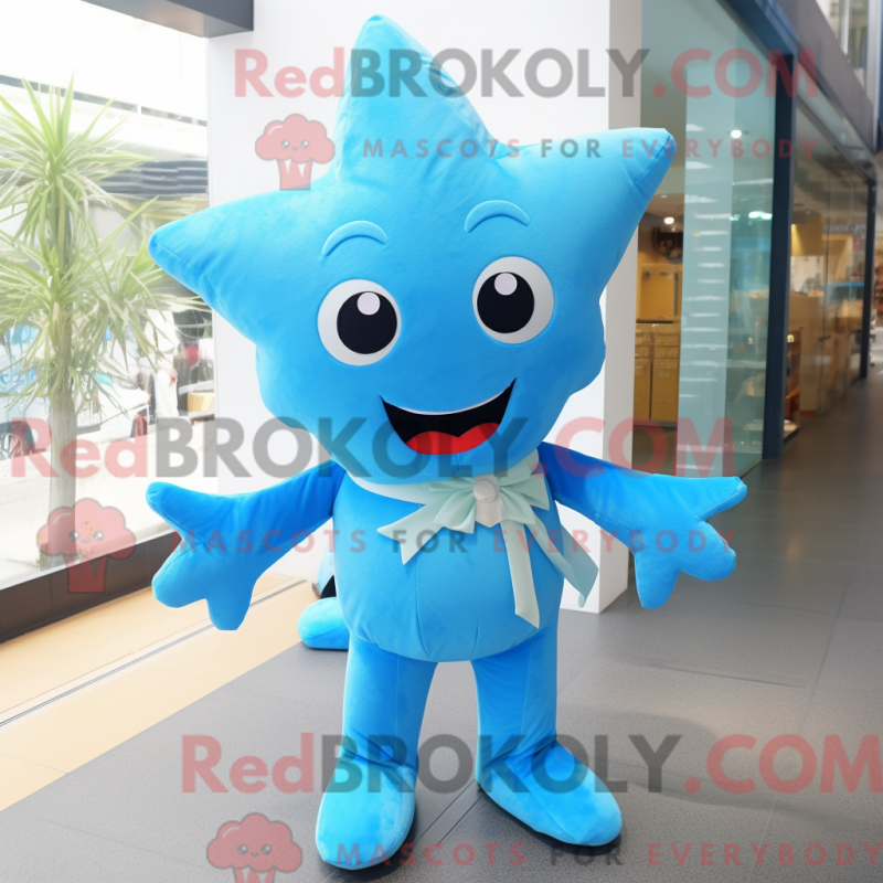 Personaggio mascotte del costume della stella marina celeste