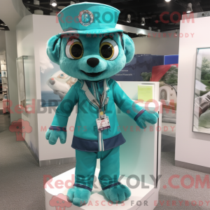 Teal Doctor mascottekostuum...