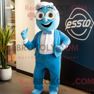Sky Blue Pesto Pasta mascot...