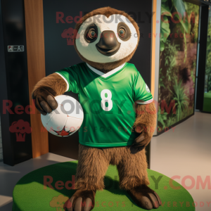 Green Sloth mascot costume...