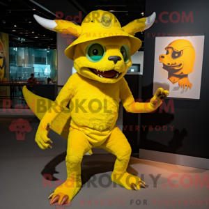 Personaggio mascotte giallo...