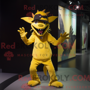 Gul Chupacabra maskot...