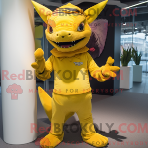 Personaggio mascotte giallo...