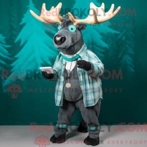 Disfraz de mascota Teal Elk...