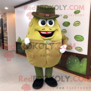 Oliven Hamburger maskot...