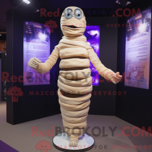 Creme Mummy maskot kostume...