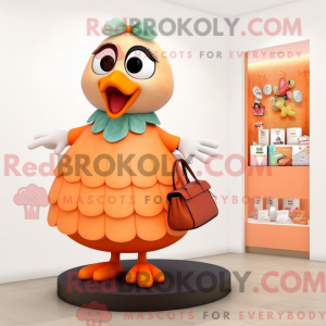 Peach Quail maskot kostume...