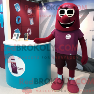 Fantasia de mascote de vela perfumada marrom com bermuda e abotoaduras - Mascotes de velas perfumadas - RedBrokoly.com