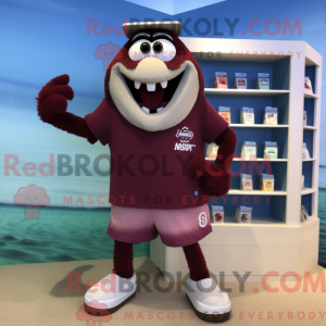 Fantasia de mascote de vela perfumada marrom com bermuda e abotoaduras - Mascotes de velas perfumadas - RedBrokoly.com