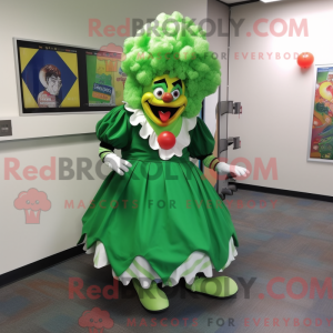 Grøn klovne maskot kostume...