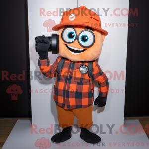 Orange kamera maskot...