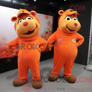 Rust gris maskot drakt...