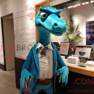 Turkis Deinonychus maskot...