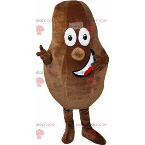 Giant and smiling cocoa bean mascot - Redbrokoly.com