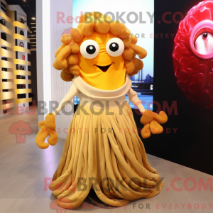 Gold Fried Calamari maskot...