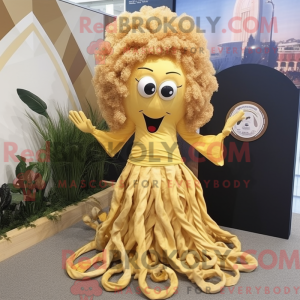 Gold Fried Calamari mascot...