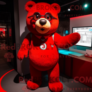Máscara de Urso Vermelho...