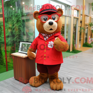 Máscara de Urso Vermelho...