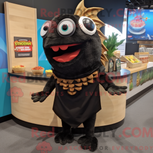 Maskotdraktfigurat Black...