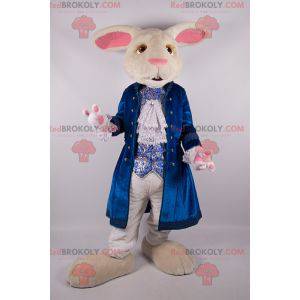 Mascotte du lapin blanc de Alice au pays des merveilles -