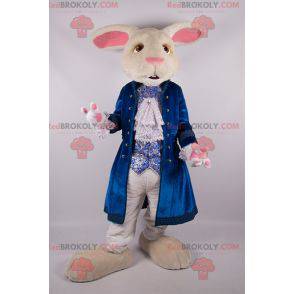 Alice nel paese delle meraviglie mascotte del coniglio bianco -