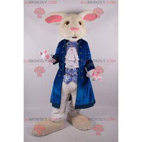 Mascotte du lapin blanc de Alice au pays des merveilles -