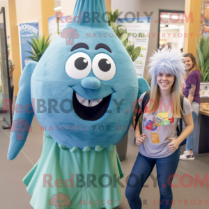 Teal Onion-mascottekostuum...