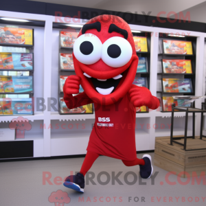 Red Snake mascot costume...