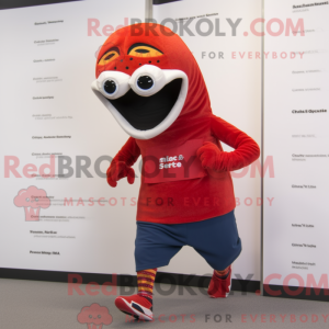 Red Snake mascot costume...