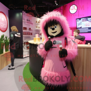 Pink Guinness maskot...