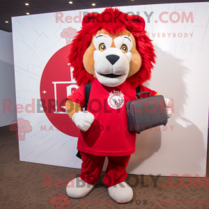 Red Lion-maskotdraktfigur...