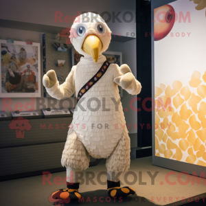 Cream Guinea Fowl mascot...