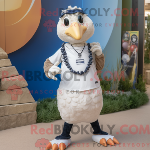 Cream Guinea Fowl mascot...