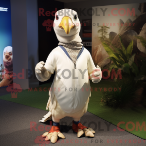 Cream Guinea Fowl mascot...