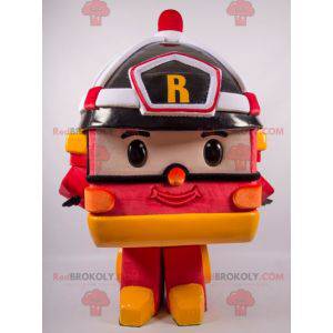Maskotka wozu strażackiego w stylu Transformers - Redbrokoly.com
