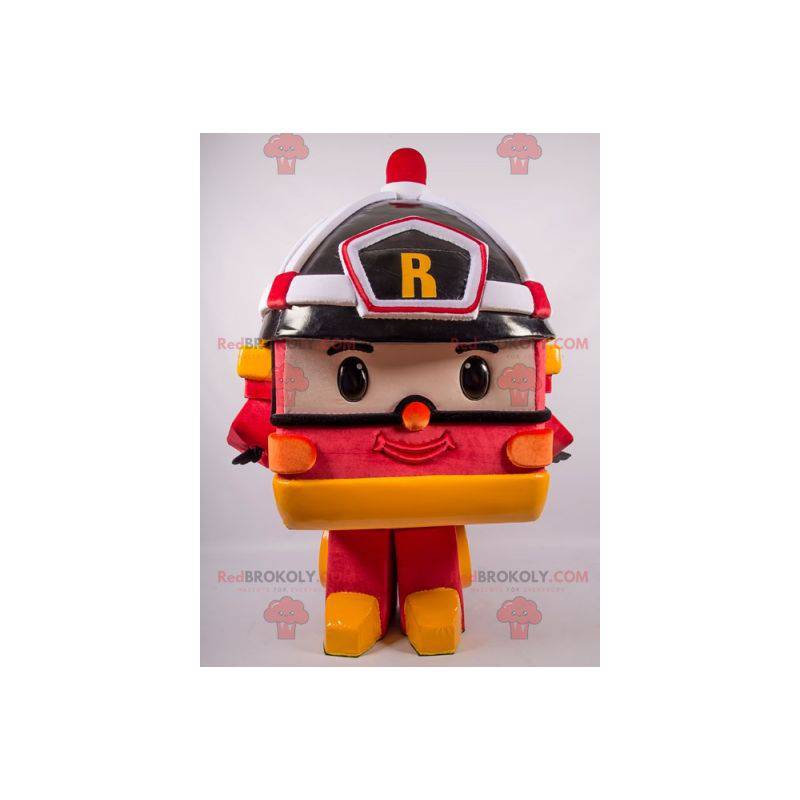 Mascota de camión de bomberos de juguete estilo transformers -