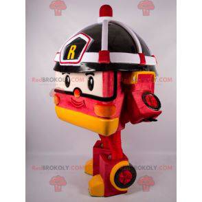 Transformers style toy fire truck mascot - Redbrokoly.com