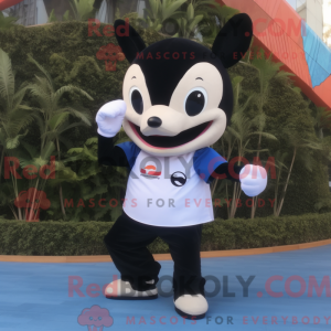 Crème orka-mascottekostuum...