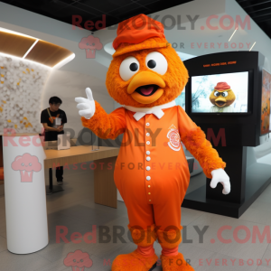 Orange Fried Chicken mascot...