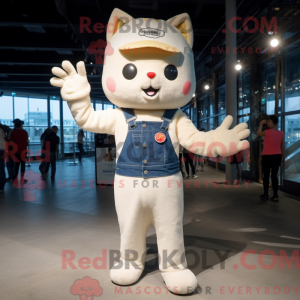 Cream Cat mascottekostuum...
