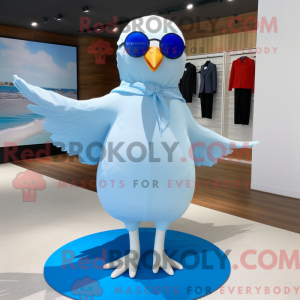 Sky Blue Seagull maskot...