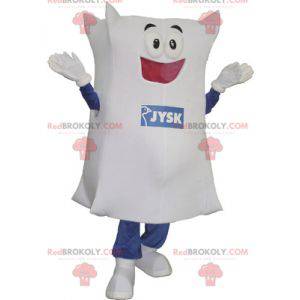 Mascotte gigante cuscino bianco. Mascotte cuscino -