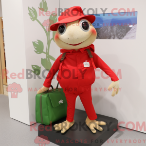 Red Frog-maskotdraktfigur...