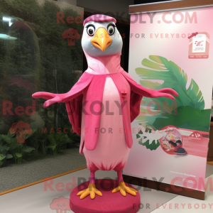Pink Woodpecker mascot...