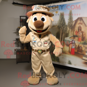 Beige Jambalaya mascot...
