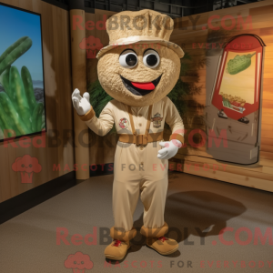 Personaggio mascotte beige...