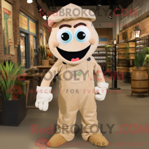 Personaggio mascotte beige...