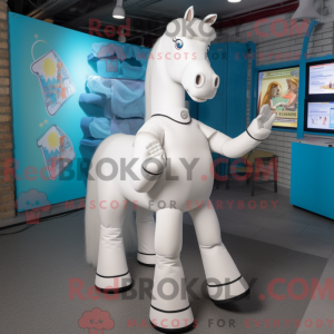 White Mare mascottekostuum...